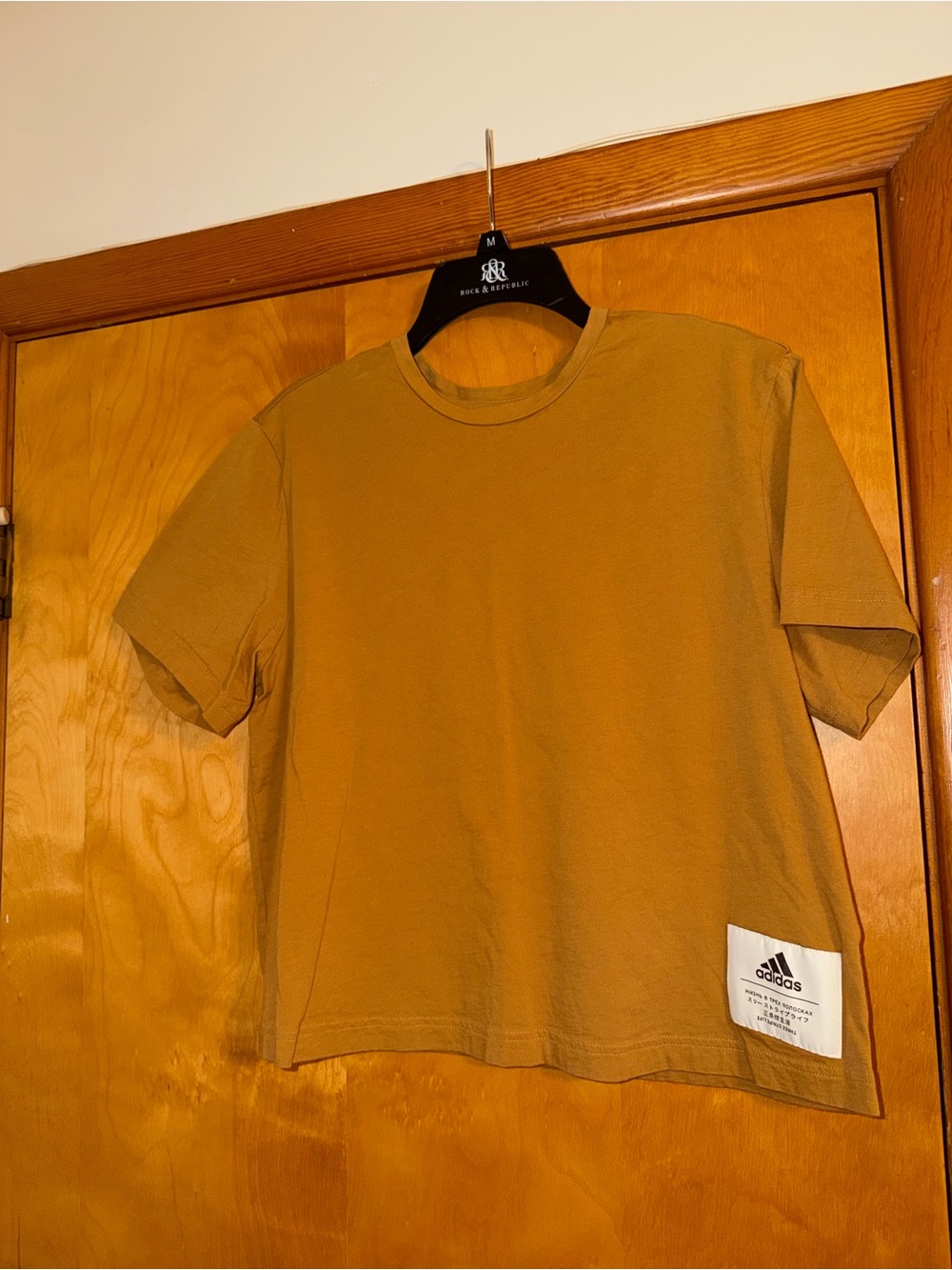 adidas Women's Mustard Short-Sleeve Crewneck Tee
